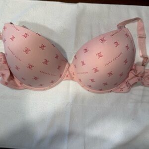 Juicy Couture Pink Floral Bra with Underwire Support